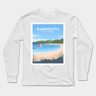 Barmouth Beach, Gwynedd, North Wales Long Sleeve T-Shirt